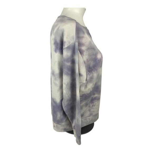 Splendid Womens Tie-Dye Sweatshirt XXL Purple Cotton Blend - Picture 8 of 10